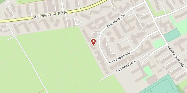 Karte der Umgebung von Brahmsstraße 20n, 23556 Lübeck