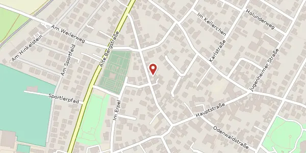 Karte der Umgebung von Bickenbacher Str. 21, 64665 Alsbach-Hähnlein