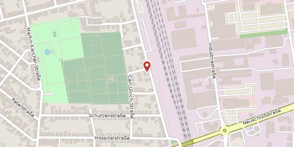 Karte der Umgebung von Eugen-Schreiber-Str. 27, 68623 Lampertheim