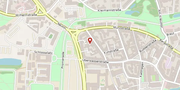 Karte der Umgebung von Jüdefelderstr. 37, 48143 Münster