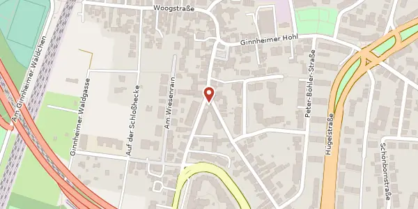 Karte der Umgebung von Ginnheimer Landstr. 204, 60431 Frankfurt