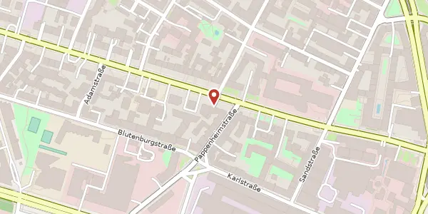 Karte der Umgebung von Nymphenburger Str. 35, 80335 München