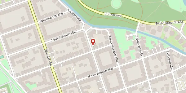 Karte der Umgebung von Tschaikowskistraße 26, 04105 Leipzig