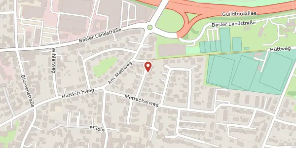 Karte der Umgebung von Adolf-Keller-Weg 5, 79111 Freiburg im Breisgau