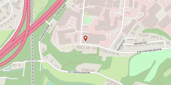 Karte der Umgebung von Kaninenberghöhe 50, 45136 Essen