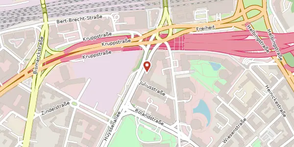Karte der Umgebung von Huyssenallee 5, 45128 Essen