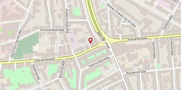 Karte der Umgebung von Marienstraße 61, 30171 Hannover
