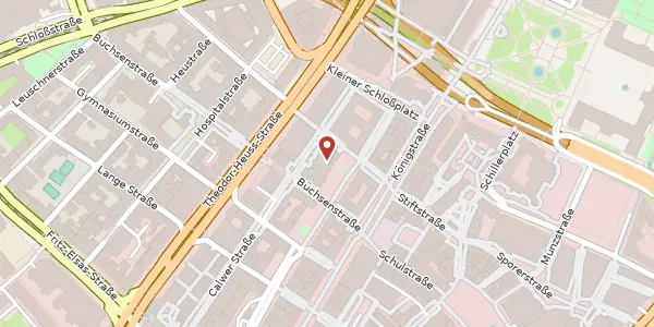 Karte der Umgebung von Kronprinzstraße 8, 70173 Stuttgart
