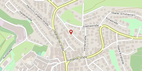 Karte der Umgebung von Annette-Kolb-Straße 11, 71229 Leonberg