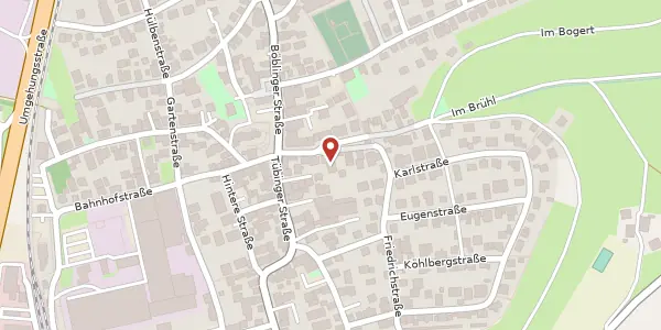 Karte der Umgebung von Klemmertstraße 16/1, 71088 Holzgerlingen
