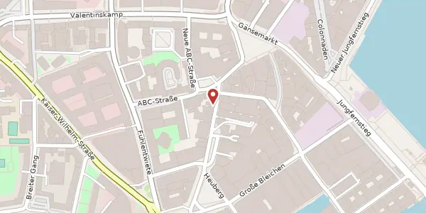Karte der Umgebung von Hohe Bleichen 21, 20354 Hamburg