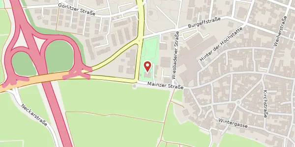Karte der Umgebung von Mainzer Str. 35, 65239 Hochheim