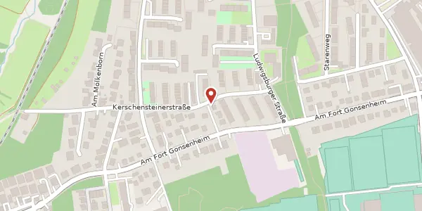 Karte der Umgebung von Kerschensteiner Straße 1, 55122 Mainz
