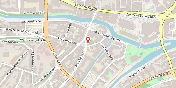 Karte der Umgebung von Bleichstraße 3 A, 75173 Pforzheim