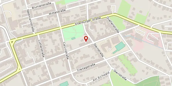 Karte der Umgebung von Karl-Liebknecht-Straße 47, 07546 Gera
