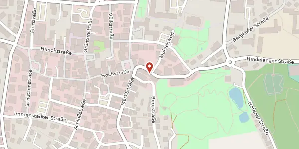 Karte der Umgebung von Hindelanger Straße 6, 87527 Sonthofen