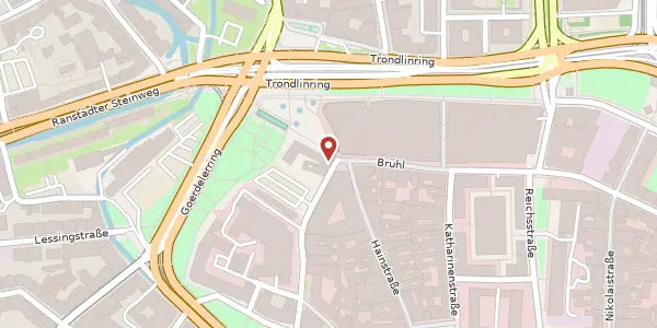 Karte der Umgebung von Große Fleischergasse 2, 04109 Leipzig