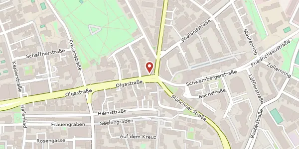 Karte der Umgebung von Olgastraße 143, 89073 Ulm/Donau