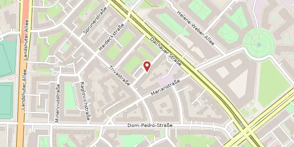 Karte der Umgebung von Saportastr. 8, 80637 München
