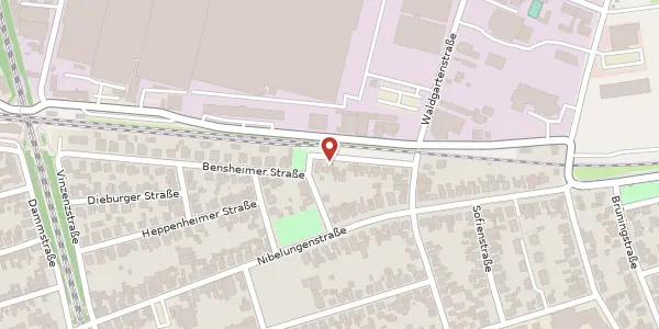 Karte der Umgebung von Am Pettweg 12, 68642 Bürstadt