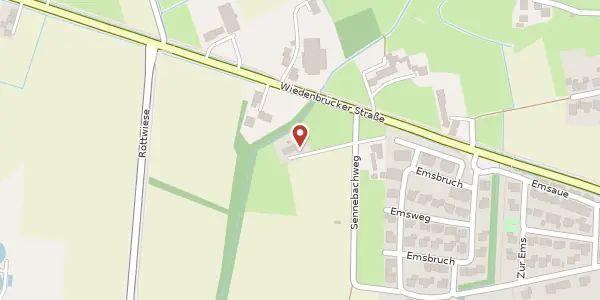 Karte der Umgebung von Sennebachweg 2, 33397 Rietberg
