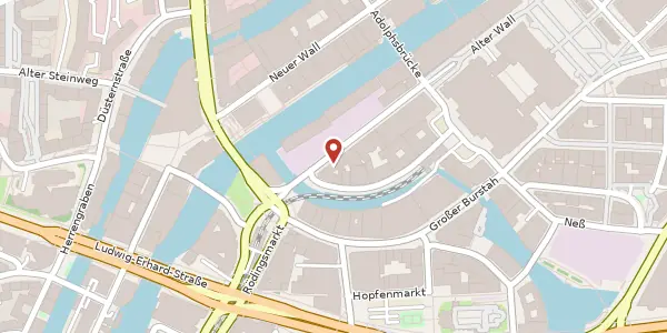 Karte der Umgebung von Alter Wall 67/69, 20457 Hamburg