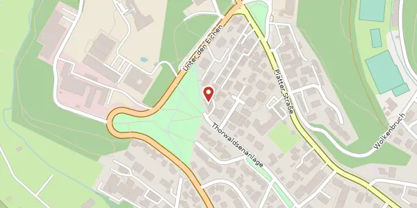 Karte der Umgebung von Thorwaldsenanlage 70, 65195 Wiesbaden
