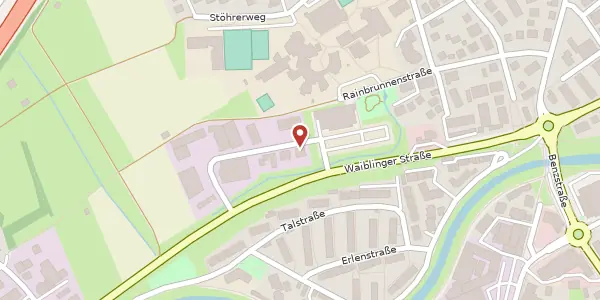 Karte der Umgebung von Erlenwiesen 3, 73614 Schorndorf