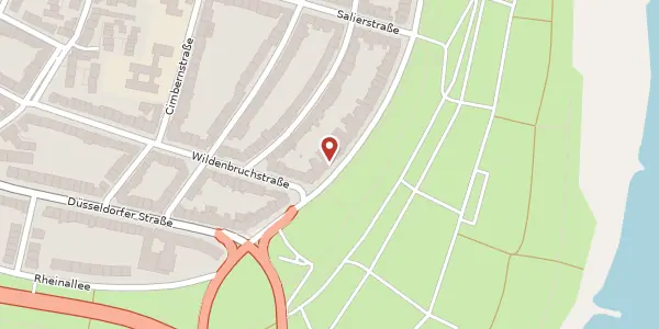 Karte der Umgebung von Kaiser-Wilhelm-Ring 42, 40545 Düsseldorf
