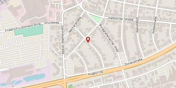 Karte der Umgebung von Lahnstr. 15, 65428 Rüsselsheim