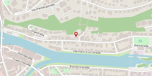 Karte der Umgebung von Gartenstraße 33, 72074 Tübingen