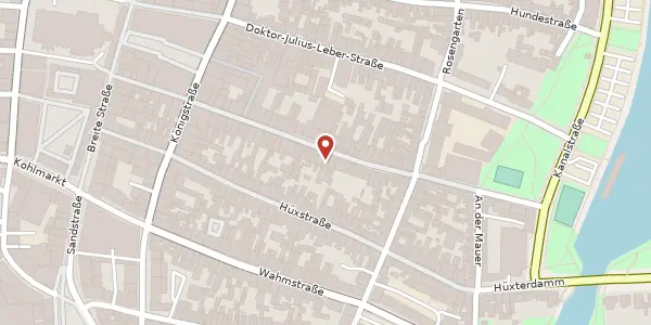 Karte der Umgebung von Fleischhauerstraße 60, 23552 Lübeck