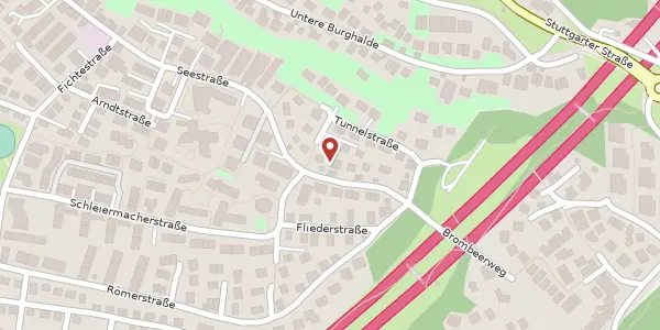 Karte der Umgebung von Seestraße 101, 71229 Leonberg