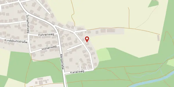 Karte der Umgebung von Kanalweg 15, 90559 Burgthann