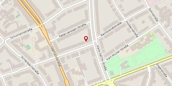 Karte der Umgebung von Goethestr. 84, 40237 Düsseldorf