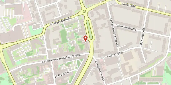 Karte der Umgebung von Albrechtsplatz 5, 06844 Dessau-Roßlau