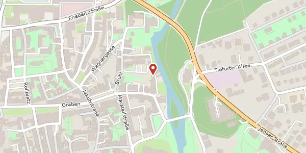 Karte der Umgebung von Brühl 12, 99423 Weimar