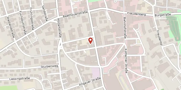 Karte der Umgebung von Hirnbeinstr. 8, 87435 Kempten