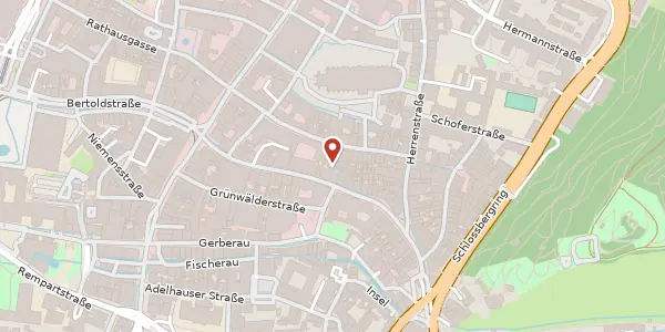 Karte der Umgebung von Augustinergasse 1, 79098 Freiburg im Breisgau