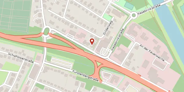 Karte der Umgebung von Lingener Str. 71, 49716 Meppen