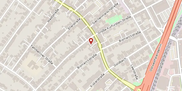 Karte der Umgebung von Stapenhorststr. 39 b, 33615 Bielefeld