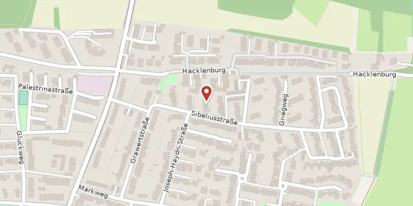 Karte der Umgebung von Sibeliusstr. 29, 48147 Münster