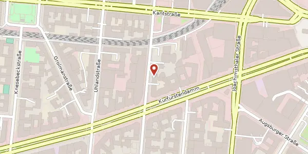 Karte der Umgebung von Fasanenstraße 77, 10623 Berlin
