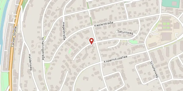 Karte der Umgebung von Herschelstraße 45, 75175 Pforzheim
