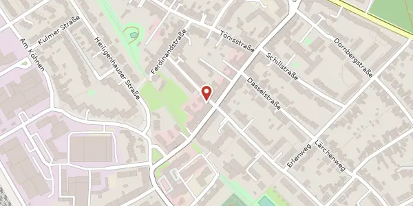 Karte der Umgebung von Gnesener Str. 18, 40599 Düsseldorf