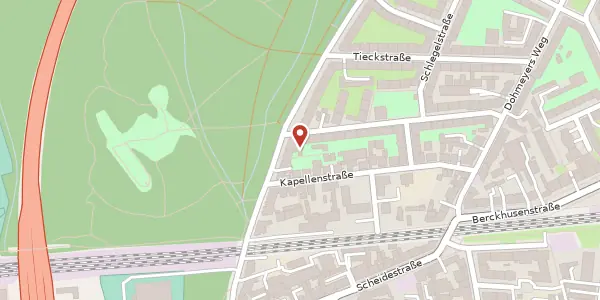 Karte der Umgebung von Kleestraße 12 B, 30625 Hannover