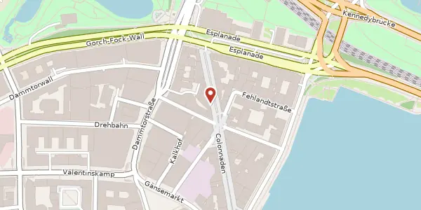 Karte der Umgebung von Colonnaden 39, 20354 Hamburg