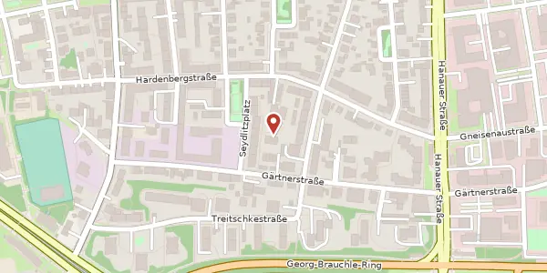 Karte der Umgebung von Seydlitzplatz 8a, 80992 München