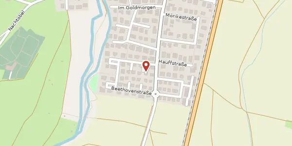 Karte der Umgebung von Beethovenstraße 5, 73265 Dettingen /Teck