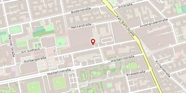 Karte der Umgebung von Rollbergstraße 24, 12053 Berlin